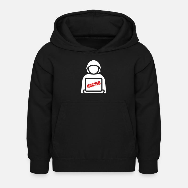 Des hackers dans l’ombre - Sweat à capuche Enfant - noir