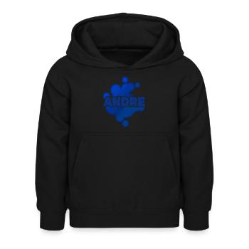 Andre - Sweat à capuche Enfant - noir - Devant - AI Model Kid Female (0cm)