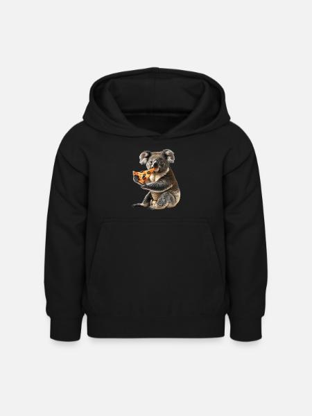 Koala - Kinder Hoodie - Schwarz
