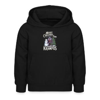 Krampus Knecht Ruprecht Perchten Nikolaus - Kinder Hoodie - Schwarz - Vorne - AI Model Kid Female (0cm)