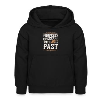 Passionnés d’histoire de l’époque victorienne, - Sweat à capuche Enfant - noir - Devant - AI Model Kid Female (0cm)
