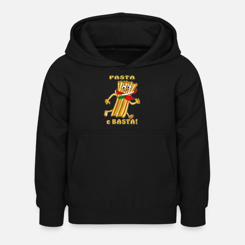 Pasta e Basta - Sweat à capuche Enfant - noir