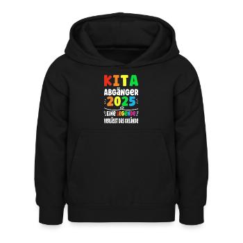 Kita Abgänger 2025 Legende Verlässt das Gelände - Kinder Hoodie - Schwarz - Vorne - AI Model Kid Female (0cm)