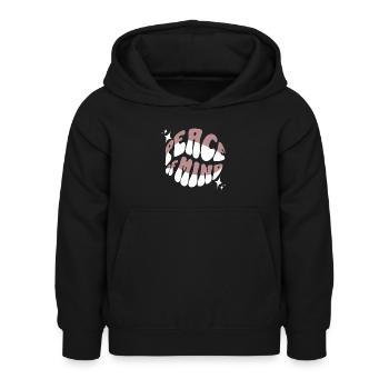 Peace of Mind – Relaxation, Mindfulness & Inner - Kids Hoodie - black - Front - AI Model Kid Female (0cm)