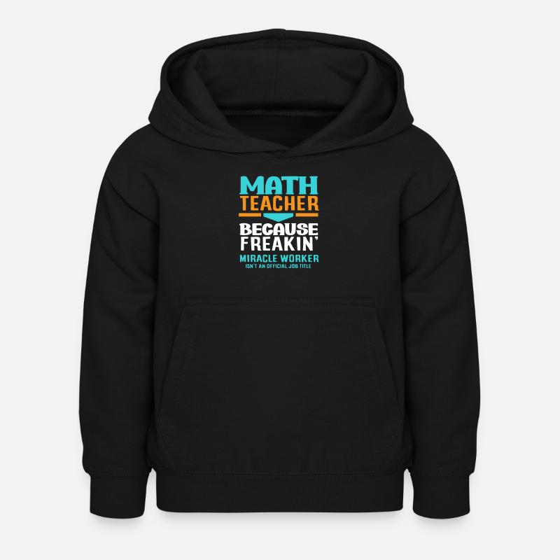 Mathe Lehrer Mathematik Geschenk - Kinder Hoodie - Schwarz