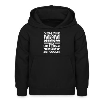 Cheerleading Cheerleading Mom Cooler - Kids Hoodie - black - Front - AI Model Kid Female (0cm)