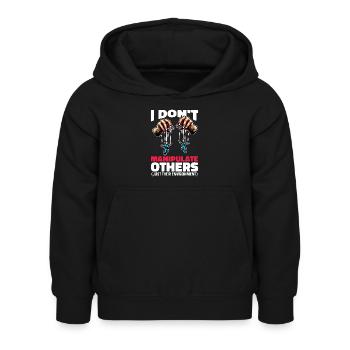 Thérapeute comportementale Je ne manipule pas Thérapeute - Sweat à capuche Enfant - noir - Devant - AI Model Kid Female (0cm)