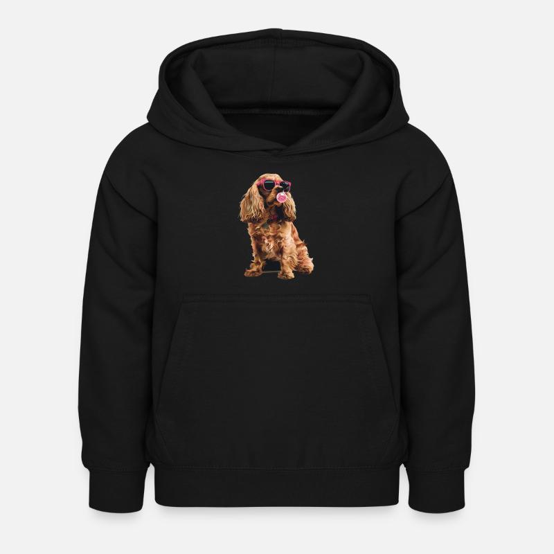 Cocker Spaniel - Kinder Hoodie - Schwarz