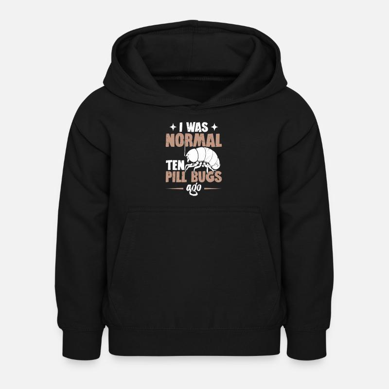 J’étais normal il y a dix pilules - Sweat à capuche Enfant - noir