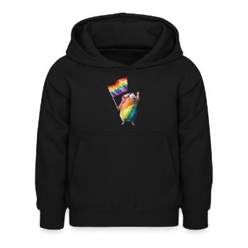 Meerschweinchen - Kinder Hoodie - Schwarz - Vorne - AI Model Kid Female (0cm)
