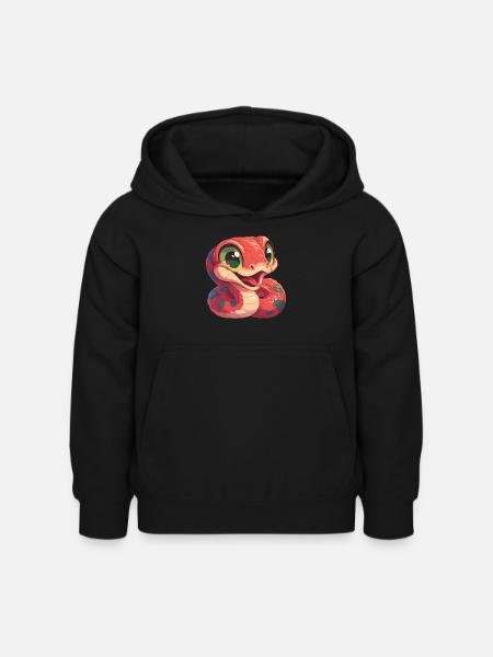 Schlangen Schlange - Kinder Hoodie - Schwarz