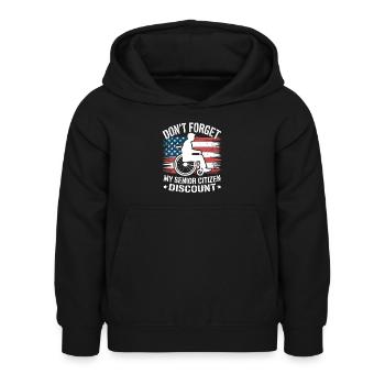 Älter Werden Lustig Senioren Motiv - Kinder Hoodie - Schwarz - Vorne - AI Model Kid Female (0cm)