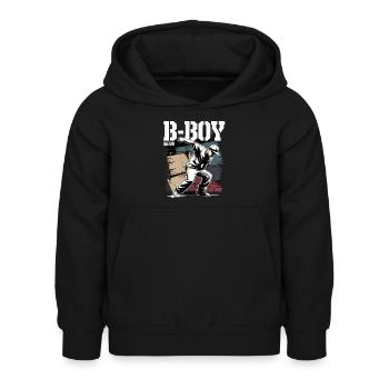 B-Boy Breakdance Streetstyle Breakdancer - Sweat à capuche Enfant - noir - Devant - AI Model Kid Female (0cm)