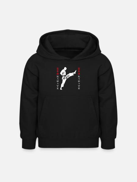 Karate - Kinder Hoodie - Schwarz
