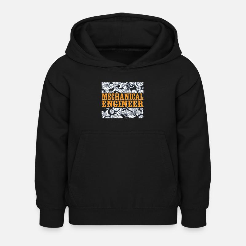 Mechanics Engineer Mechanical Engineering - Kids Hoodie - black