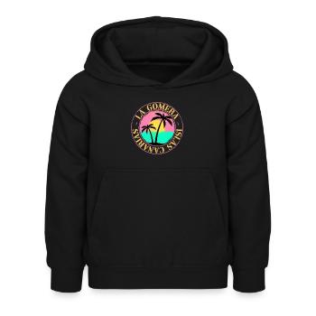La Gomera Summer Sun Beach Sea Palm Trees - Kids Hoodie - black - Front - AI Model Kid Female (0cm)