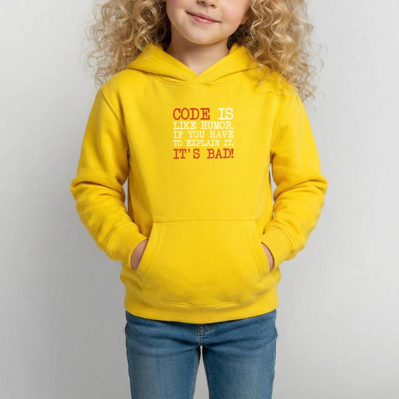 Code Explanation Developer Softwareentwickler Kinder Hoodie
