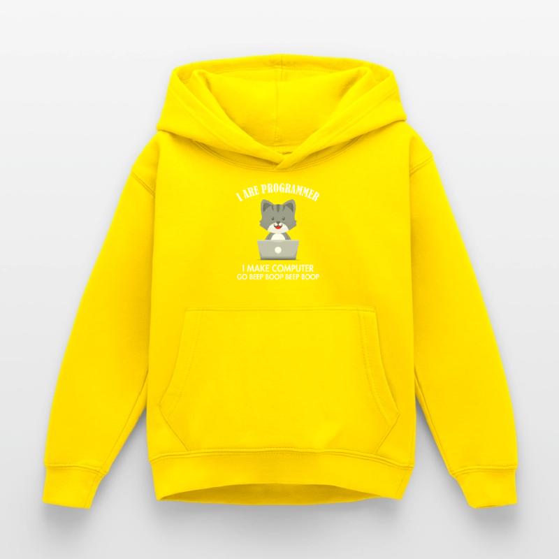 I Are Programmer Cat Engineer Full Stack Software Kids Hoodie