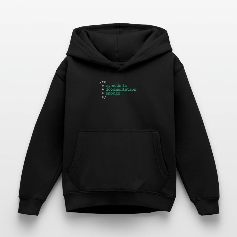 My Code Is Documentation Enough Developer Kids Hoodie