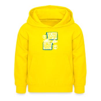 Dad What Are Clouds Made Of Developer Coder - Kinder Hoodie - Gelb - Vorne - AI Model Kid Female (0cm)