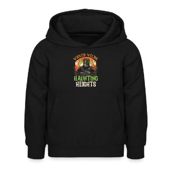 Wicked Welds Haunting Heights Schweißer Halloween - Kinder Hoodie - Schwarz - Vorne - AI Model Kid Female (0cm)