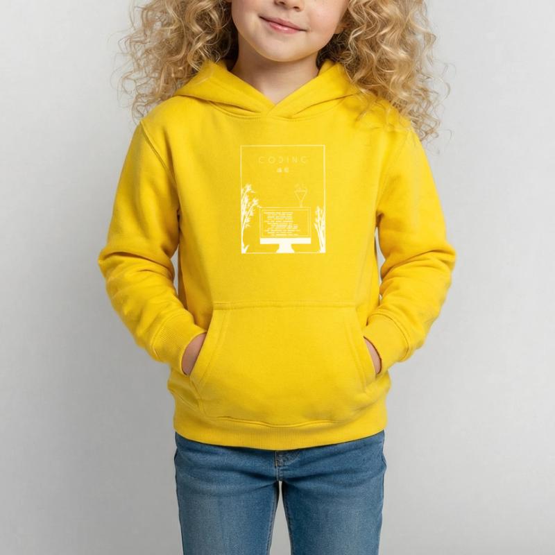 Coding Chinese Hanzi Developer Coder Programmierer Kinder Hoodie
