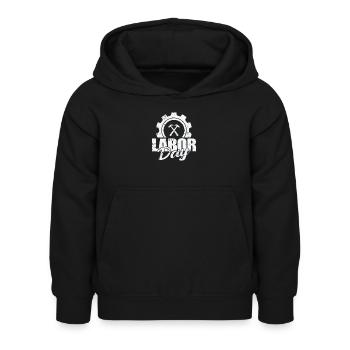 Fête du Travail aux États-Unis - Sweat à capuche Enfant - noir - Devant - AI Model Kid Female (0cm)