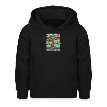 Dachte an Bonsai Bäume Indoor Bonsai - Kinder Hoodie - Schwarz - Vorne - AI Model Kid Female (0cm)