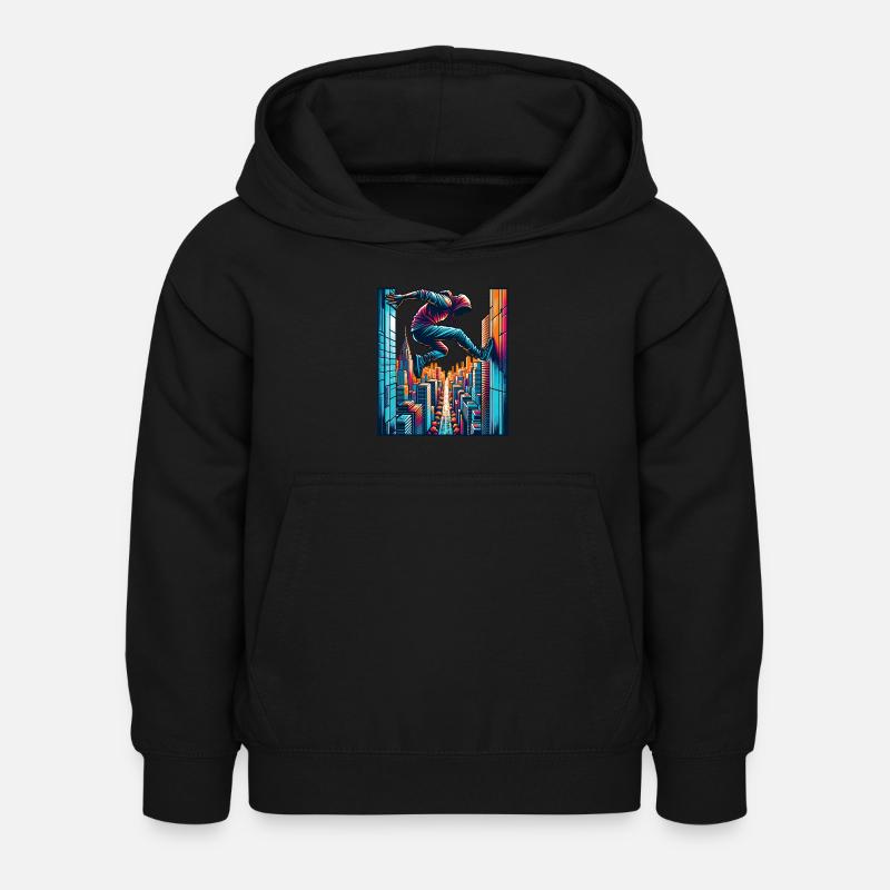 Parkour - Sweat à capuche Enfant - noir