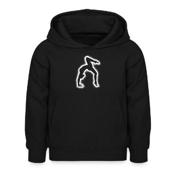 Turnerin Gymnastik Handstand Mädchen Turnen Damen - Kinder Hoodie - Schwarz - Vorne - AI Model Kid Female (0cm)