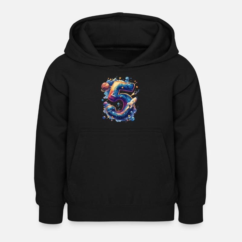 Espace 5e anniversaire - Sweat à capuche Enfant - noir