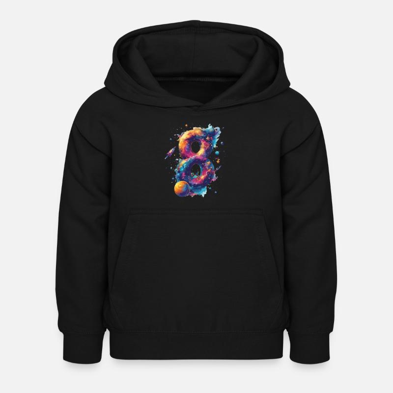 Espace 8e anniversaire - Sweat à capuche Enfant - noir