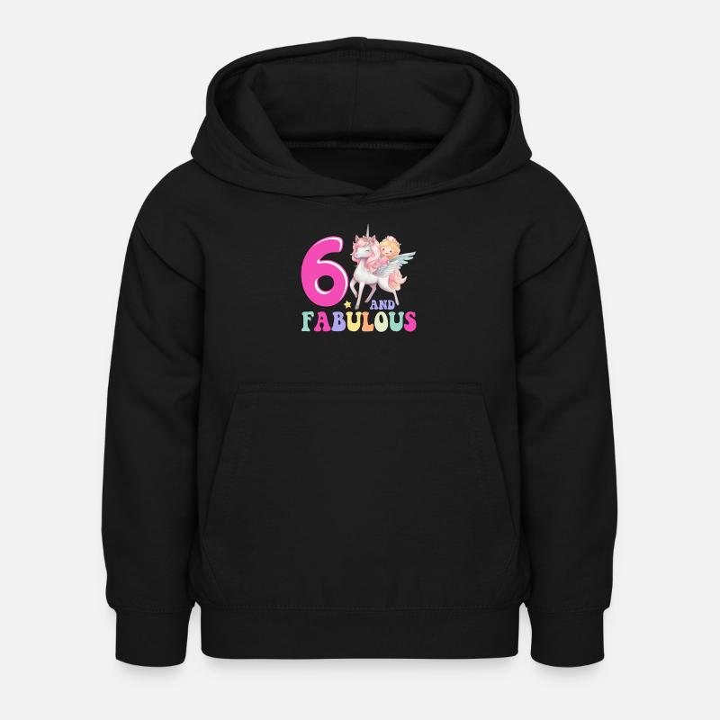6 Et fabuleux - Sweat à capuche Enfant - noir
