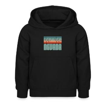 Retro Nevada USA Staat Amerika Nevadan Carson City - Kinder Hoodie - Schwarz - Vorne - AI Model Kid Female (0cm)