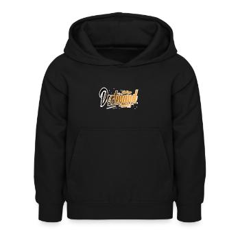 Dortmund - Kinder Hoodie - Schwarz - Vorne - AI Model Kid Female (0cm)