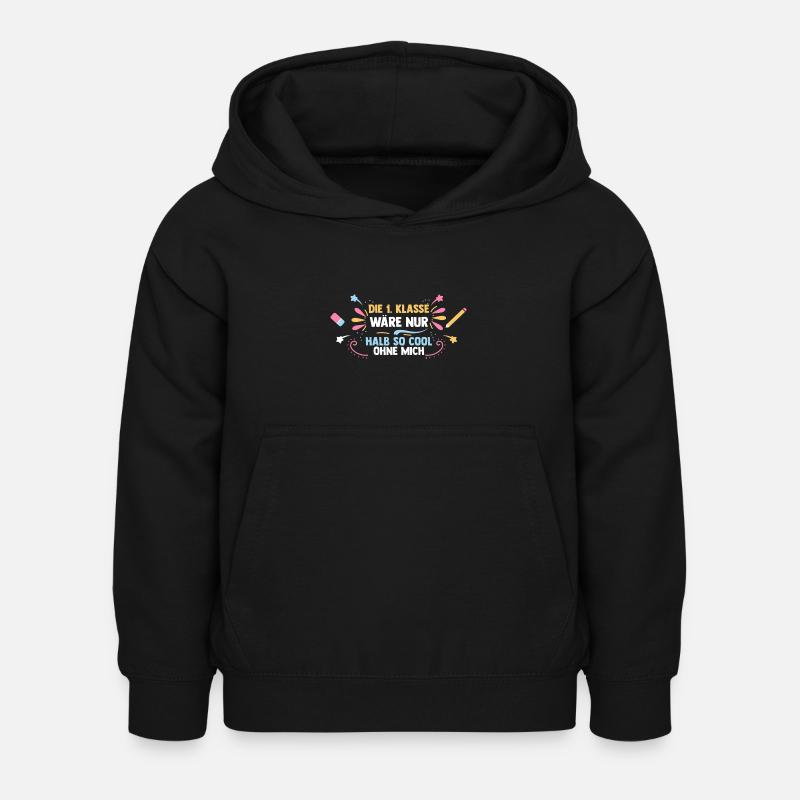 Erste Klasse Einschulung Erstklässler Schulkind - Kinder Hoodie - Schwarz