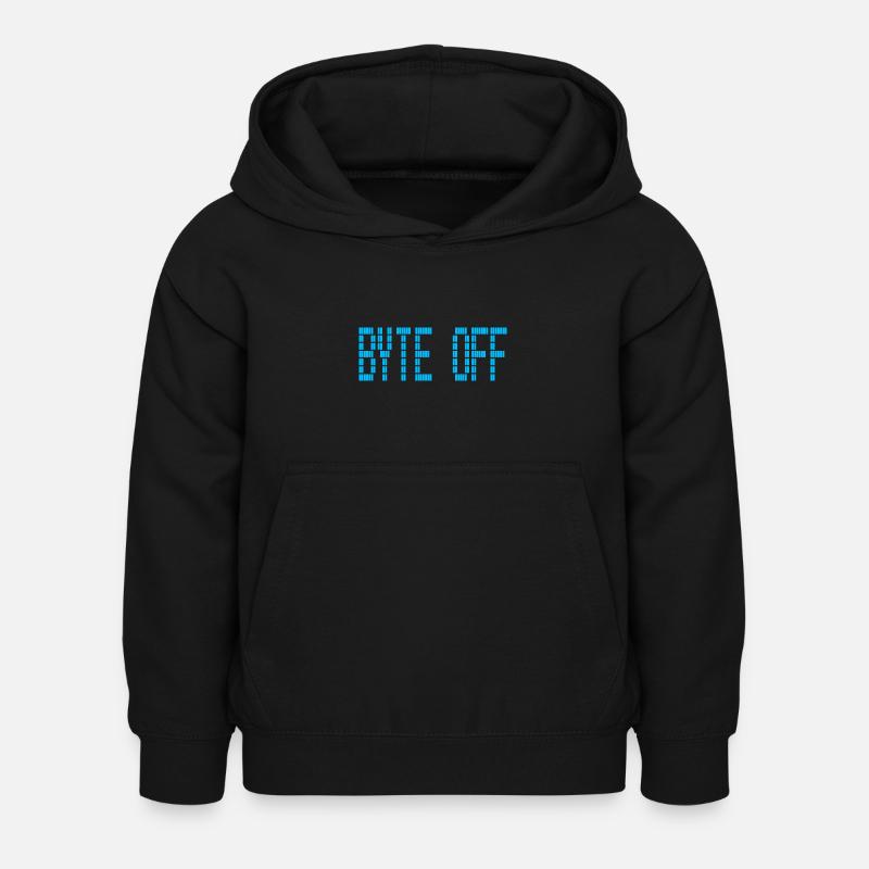 BYTE OFF für einen Informatiker und Programmierer - Kinder Hoodie - Schwarz
