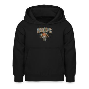 Hoops Basketball Sports Idée Cadeau BBall - Sweat à capuche Enfant - noir - Devant - AI Model Kid Female (0cm)