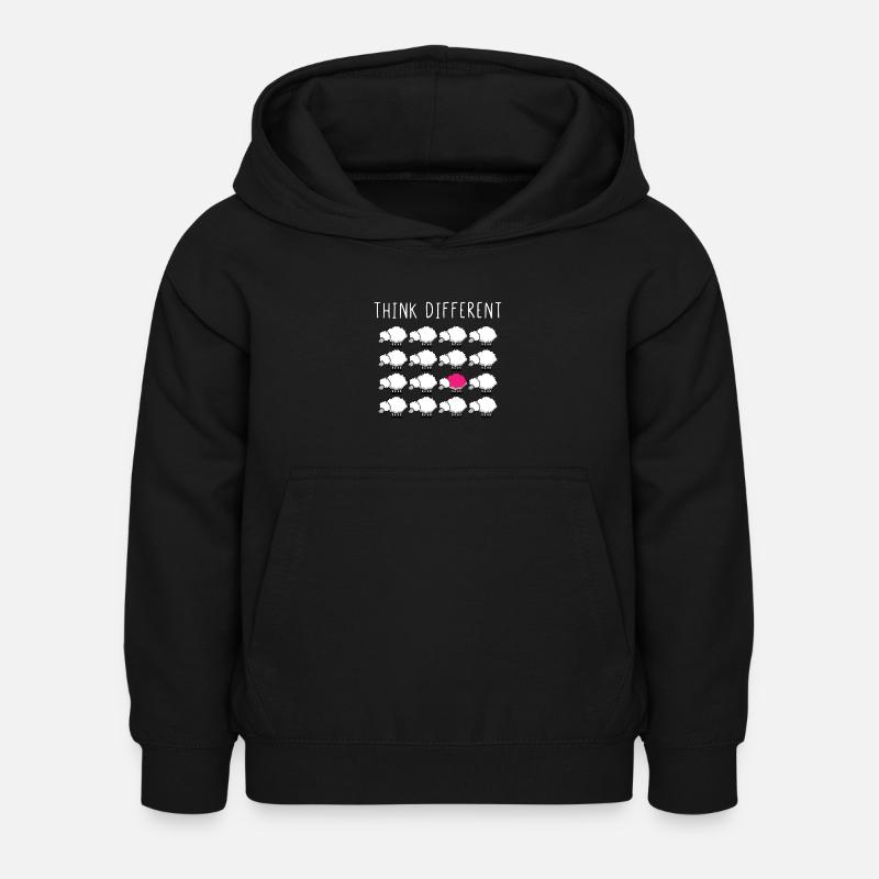 Think Different - Sweat à capuche Enfant - noir