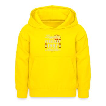 Legendär seit Februar 1987 | Limitierte Auflage - Kinder Hoodie - Gelb - Vorne - AI Model Kid Female (0cm)