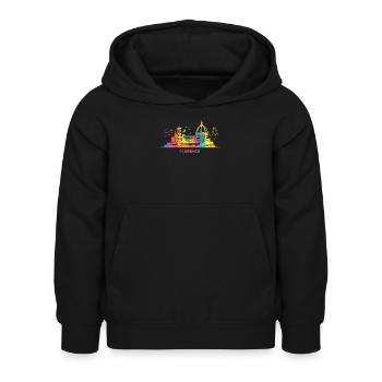 Florentiner Skyline Stadtbild Florenz - Kinder Hoodie - Schwarz - Vorne - AI Model Kid Female (0cm)