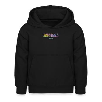 Praguer Skyline Stadtbild Prag - Kinder Hoodie - Schwarz - Vorne - AI Model Kid Female (0cm)
