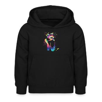 Ballettschuhe Tänzerin Frau Ballerina - Kinder Hoodie - Schwarz - Vorne - AI Model Kid Female (0cm)