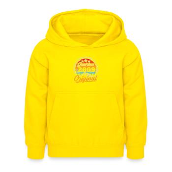 Geschenk zum 14./15-jährigen Jubiläum 2009 Jahrgang - Kinder Hoodie - Gelb - Vorne - AI Model Kid Female (0cm)