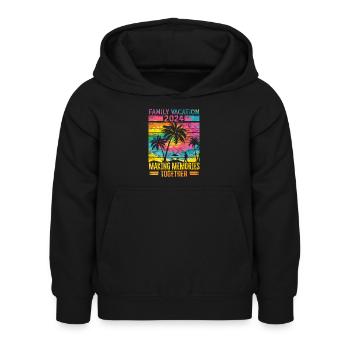 Familienurlaub Erinnerungen Schaffen - Kinder Hoodie - Schwarz - Vorne - AI Model Kid Female (0cm)