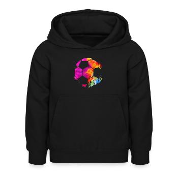 FUßBALLER FUßBALLSPIELER FUßBALL - Kinder Hoodie - Schwarz - Vorne - AI Model Kid Female (0cm)