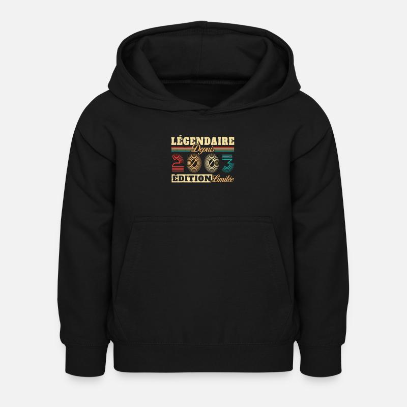Légendaire Depuis 2003 - Sweat à capuche Enfant - noir