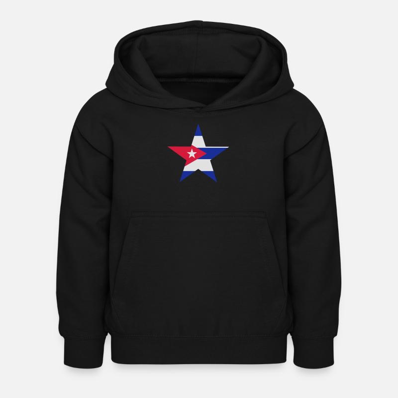 Étoile cubaine - Sweat à capuche Enfant - noir