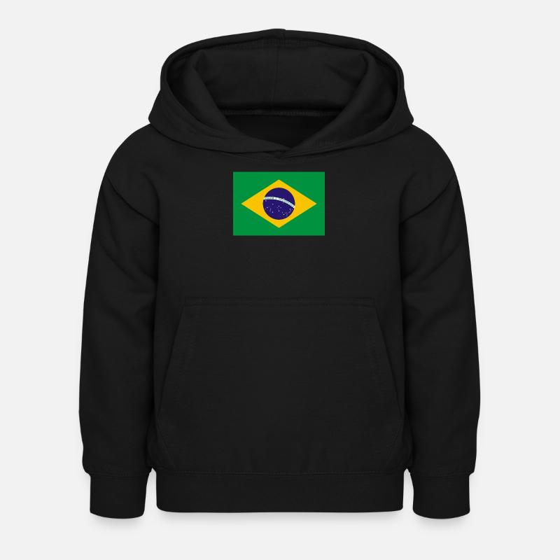 Brésil - Sweat à capuche Enfant - noir