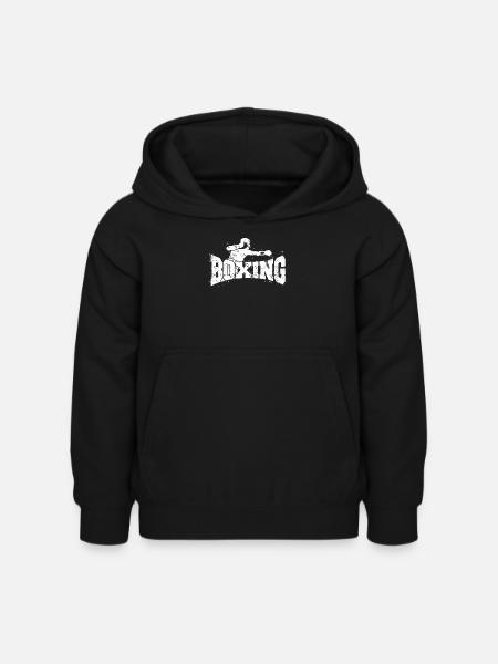 Boxen - Boxer - Kinder Hoodie - Schwarz